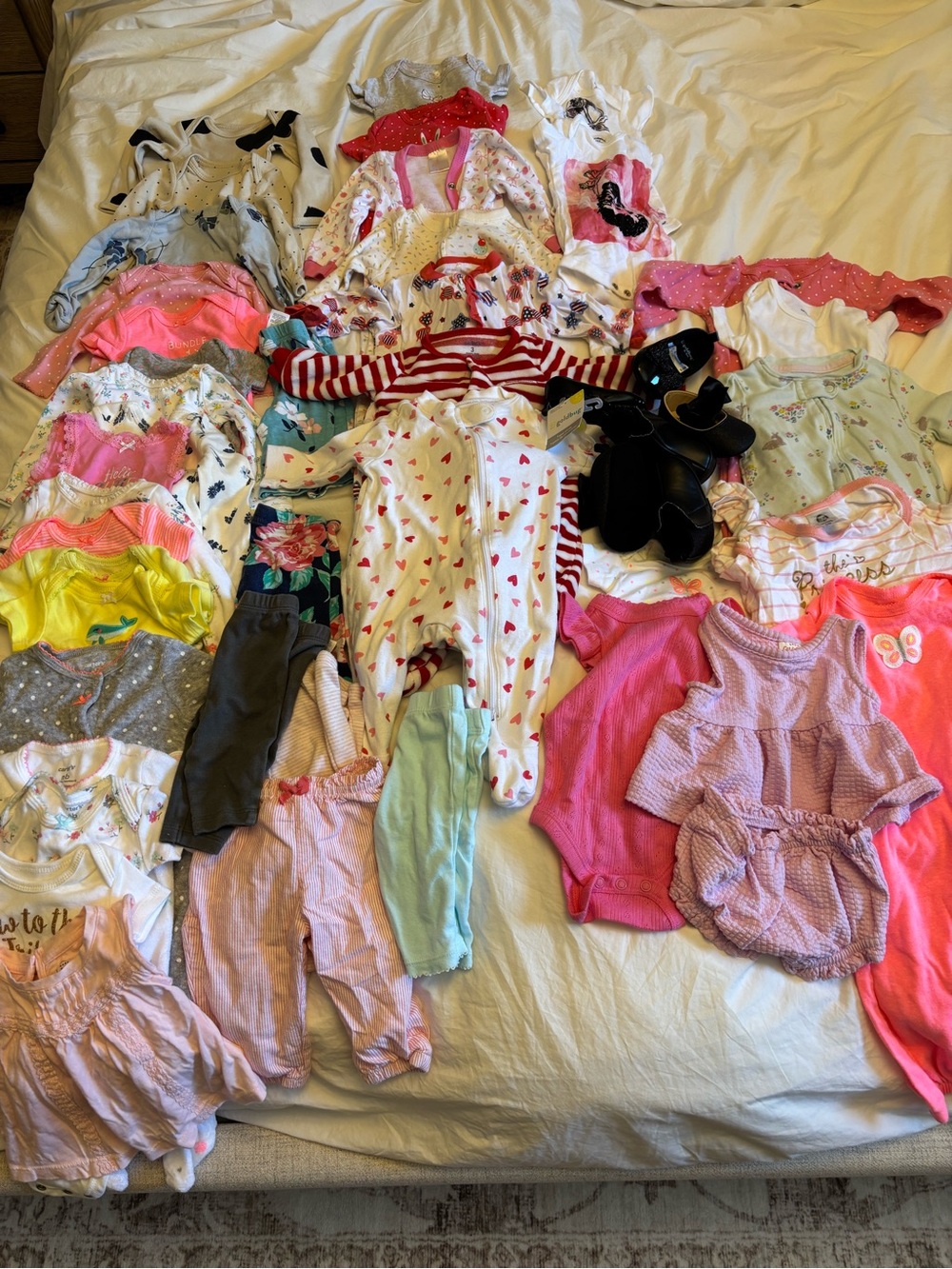 Bundle of baby girl clothes